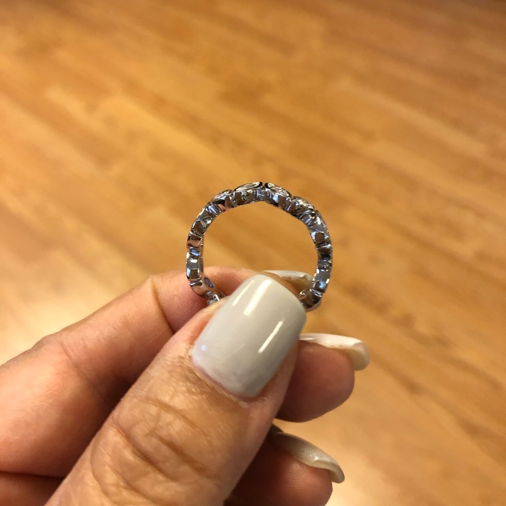 925 Silver & Diamond ring - Picture 6 of 6